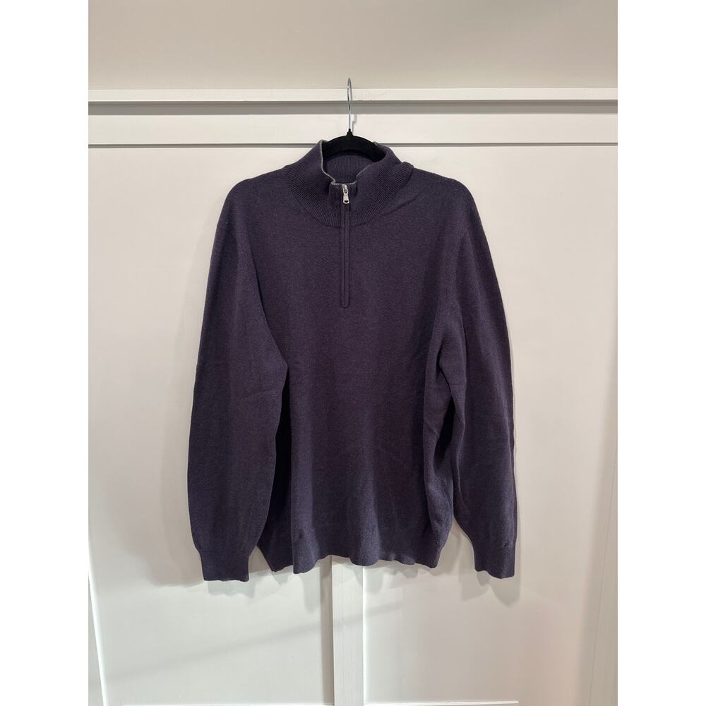 Brunello Cucinelli Cashmere 1/2 Half Zip Sweater Size 58(XXXL)